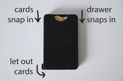 Smart Pop-Up Wallet with Card Ejector & Cash Drawer