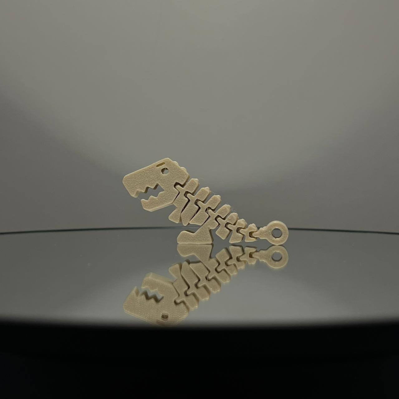 🦖 T-Rex Skeleton Fidget Toy | Articulated Key Chain